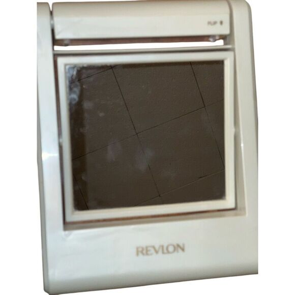 Vintage 80's REVLON vanity light up mirror BATTERY Operated And Electric Works - Picture 7 of 8